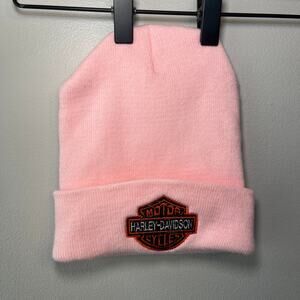 Harley Davidson Women's Pink Beanie Winter Hat One Size